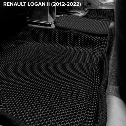 3D коврики EVA с бортами Renault Logan II (2012-2022)