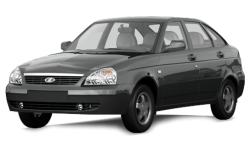 2D коврики EVA в салон и багажник на Lada Priora хэтчбек (2007-2018)